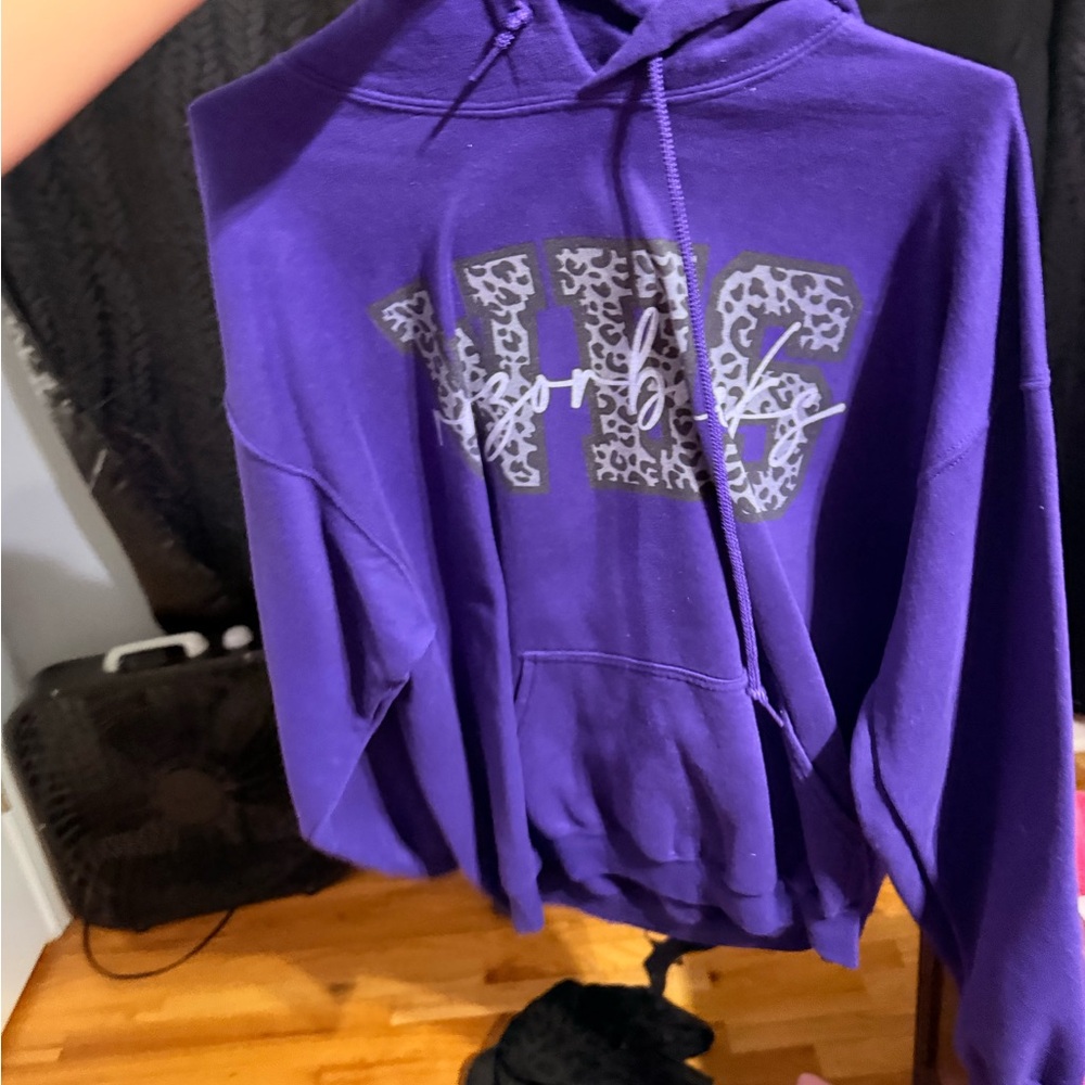Purple Graphic Hoodie